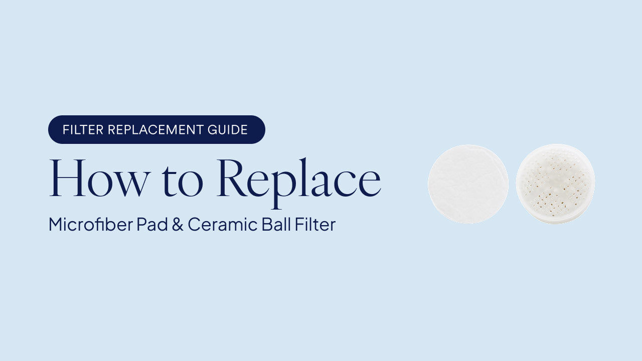 Load video: How to replace nude aqua Microfiber Pad &amp; Ceramic Ball Filter