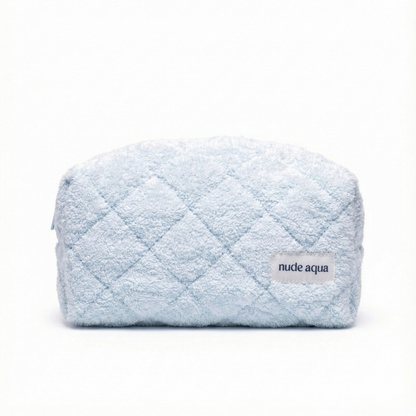 Blue Terry Make-Up Bag
